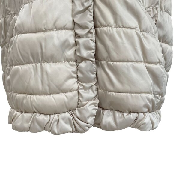Coldwater Creek Beige Puffer Vest Quilted Winter Warm Minimalist Neutral 1X - Picture 10 of 10